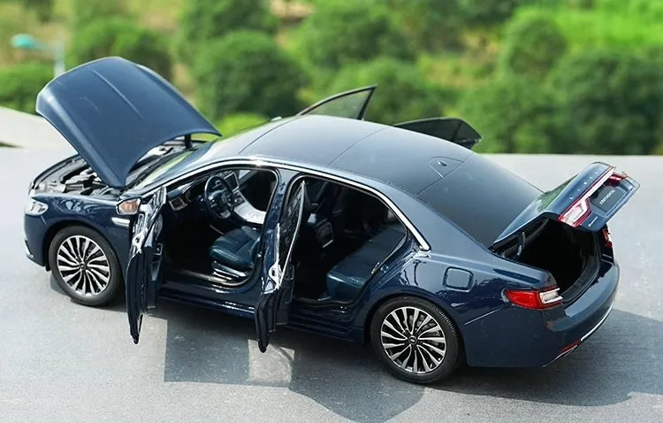 [OEM] 1:18 Lincoln 2017 Continental Blue Model Car Die-Cast
