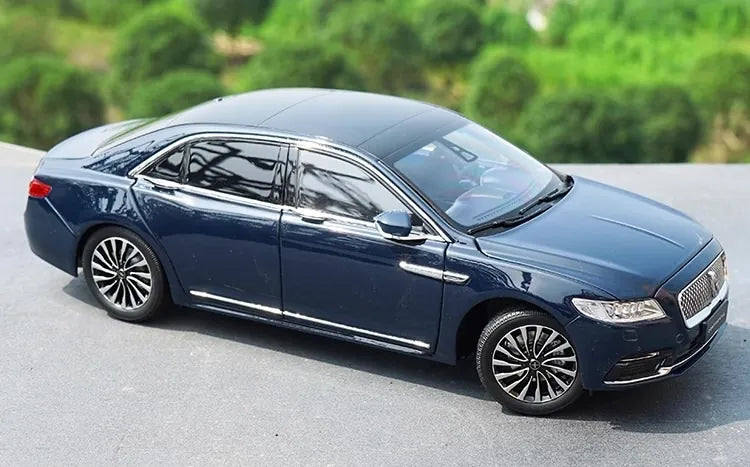 [OEM] 1:18 Lincoln 2017 Continental Blue Model Car Die-Cast