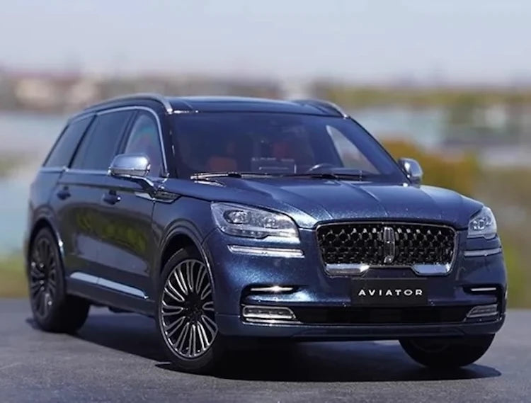 [OEM] 1:18 Lincoln 2020 Aviator Blue Model Car Die-Cast