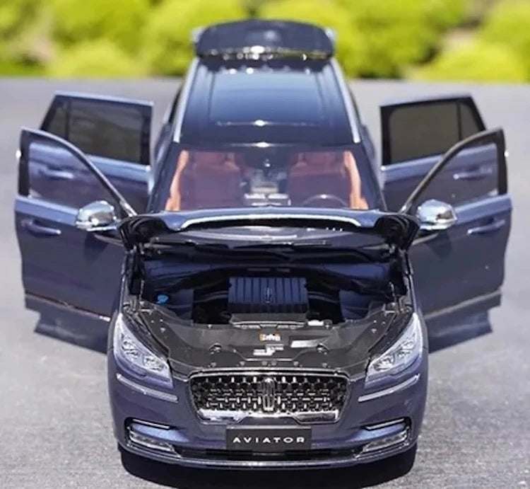 [OEM] 1:18 Lincoln 2020 Aviator Blue Model Car Die-Cast