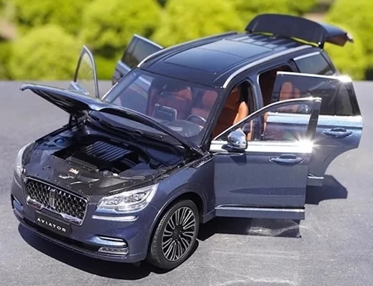 [OEM] 1:18 Lincoln 2020 Aviator Blue Model Car Die-Cast