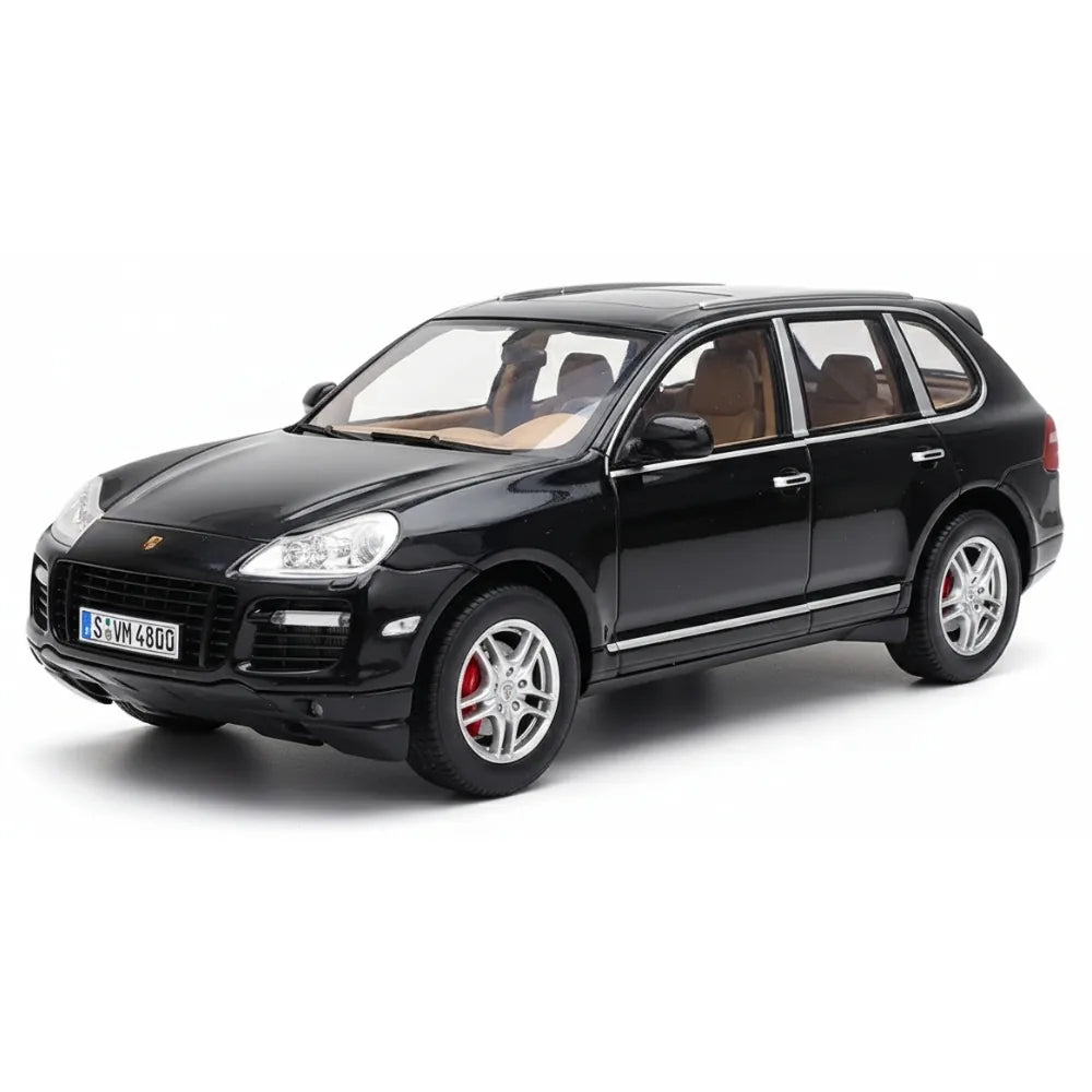 [OEM] 1:18 Porsche 2008 Cayenne Turbo Black Model Car Die-Cast