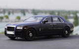 [OEM] 1:18 Rolls-Royce 2009 Ghost Black & Blue Model Car Die-Cast