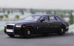 [OEM] 1:18 Rolls-Royce 2009 Ghost Black & Blue Model Car Die-Cast