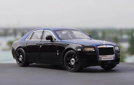 [OEM] 1:18 Rolls-Royce 2009 Ghost Black & Blue Model Car Die-Cast