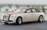 [OEM] 1:18 Rolls-Royce 2009 Ghost White & Red Model Car Die-Cast