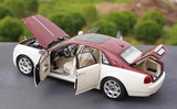 [OEM] 1:18 Rolls-Royce 2009 Ghost White & Red Model Car Die-Cast