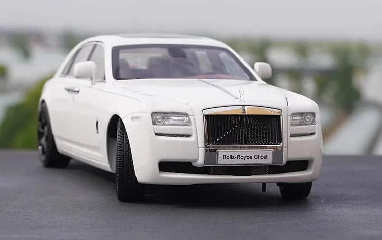 [OEM] 1:18 Rolls-Royce 2009 Ghost White Model Car Die-Cast