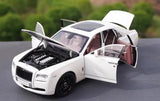 [OEM] 1:18 Rolls-Royce 2009 Ghost White Model Car Die-Cast