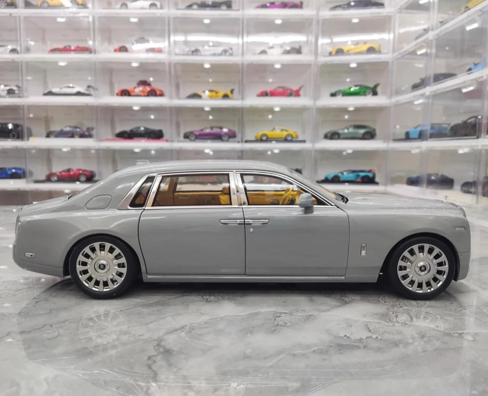 [OEM] 1:18 Rolls-Royce 2017 Phantom VIII EWB harmaa pienoismalli Die-Cast