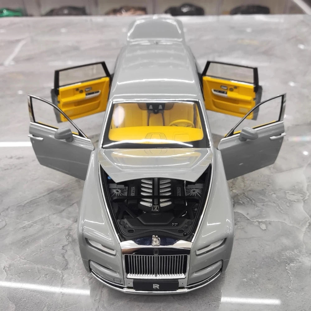 [OEM] 1:18 Rolls-Royce 2017 Phantom VIII EWB harmaa pienoismalli Die-Cast