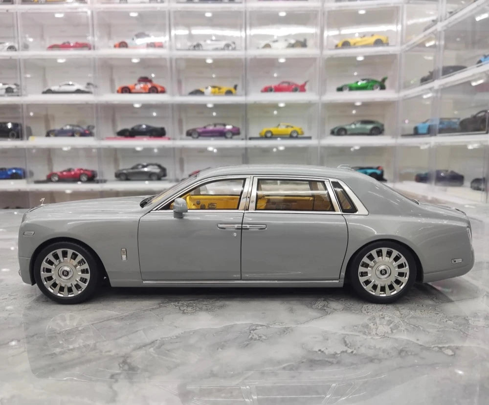 [OEM] 1:18 Rolls-Royce 2017 Phantom VIII EWB harmaa pienoismalli Die-Cast