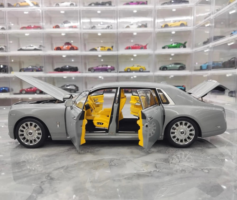 [OEM] 1:18 Rolls-Royce 2017 Phantom VIII EWB harmaa pienoismalli Die-Cast
