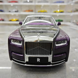 [OEM] 1:18 Rolls-Royce 2017 Phantom VIII EWB Purple & Black Model Car Die-Cast
