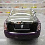 [OEM] 1:18 Rolls-Royce 2017 Phantom VIII EWB Purple & Black Model Car Die-Cast