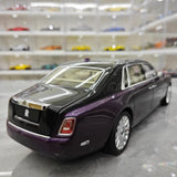 [OEM] 1:18 Rolls-Royce 2017 Phantom VIII EWB Purple & Black Model Car Die-Cast