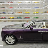 [OEM] 1:18 Rolls-Royce 2017 Phantom VIII EWB Purple & Black Model Car Die-Cast