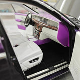 [OEM] 1:18 Rolls-Royce 2017 Phantom VIII EWB Purple & Black Model Car Die-Cast