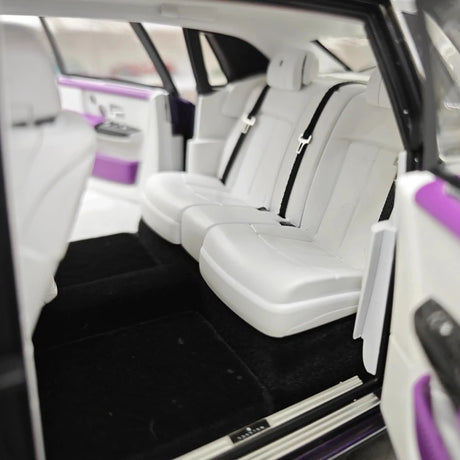 [OEM] 1:18 Rolls-Royce 2017 Phantom VIII EWB Purple & Black Model Car Die-Cast