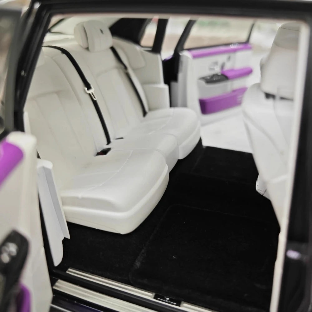 [OEM] 1:18 Rolls-Royce 2017 Phantom VIII EWB Purple & Black Model Car Die-Cast