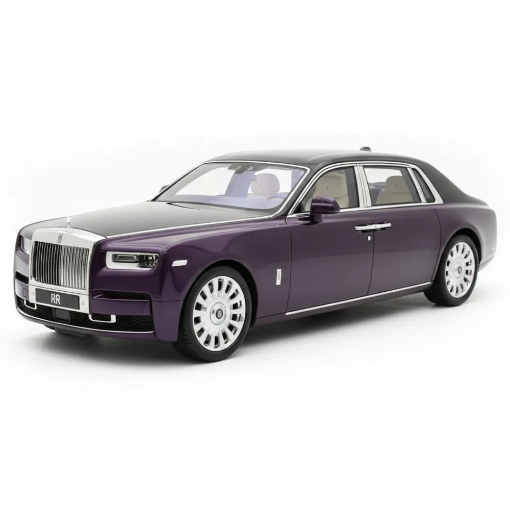[OEM] 1:18 Rolls-Royce 2017 Phantom VIII EWB Purple & Black Model Car Die-Cast
