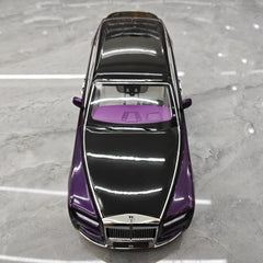 [OEM] 1:18 Rolls-Royce 2017 Phantom VIII EWB Purple & Black Model Car Die-Cast