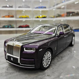 [OEM] 1:18 Rolls-Royce 2017 Phantom VIII EWB Purple & Black Model Car Die-Cast