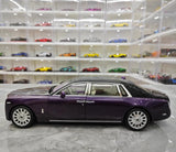 [OEM] 1:18 Rolls-Royce 2017 Phantom VIII EWB Purple & Black Model Car Die-Cast