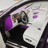 [OEM] 1:18 Rolls-Royce 2017 Phantom VIII EWB Purple & hopea pienoismalli Die-Cast