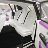 [OEM] 1:18 Rolls-Royce 2017 Phantom VIII EWB Purple & hopea pienoismalli Die-Cast