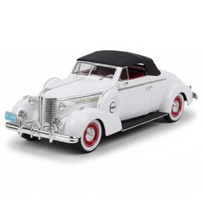 [OEM] 1:18 Buick 1938 Century Convertible Coupe White Model Car Die-Cast