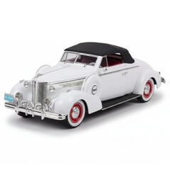 [OEM] 1:18 Buick 1938 Century Convertible Coupe bianco modellino di auto Die-Cast
