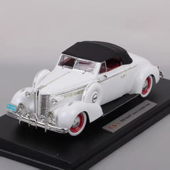 [OEM] 1:18 Buick 1938 Century Convertible Coupe bianco modellino di auto Die-Cast