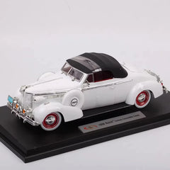 [OEM] 1:18 Buick 1938 Century Convertible Coupe bianco modellino di auto Die-Cast