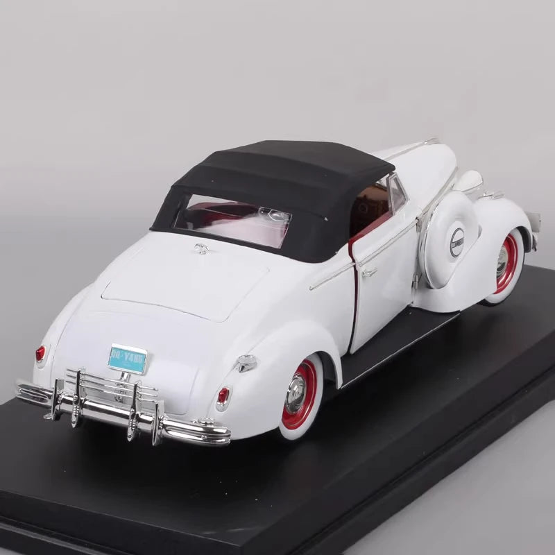 [OEM] 1:18 Buick 1938 Century Convertible Coupe bianco modellino di auto Die-Cast