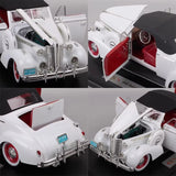 [OEM] 1:18 Buick 1938 Century Convertible Coupe White Model Car Die-Cast