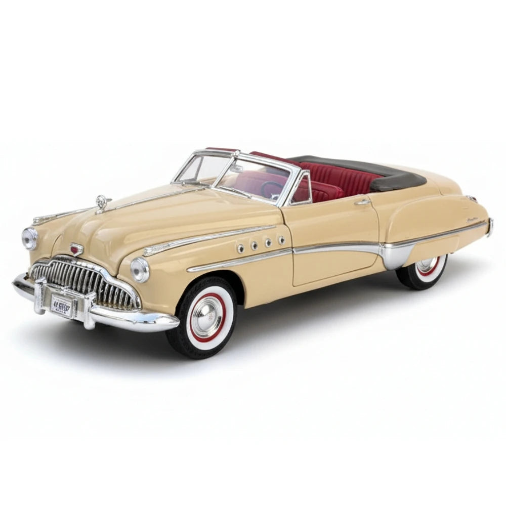 [OEM] 1:18 Buick 1949 Roadmaster Riviera Yellow Model Car Die-Cast