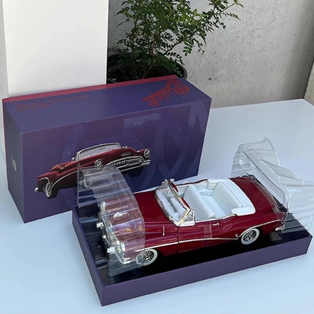 [OEM] 1:18 Buick 1953 Skylark Convertible Red Model Car Die-Cast
