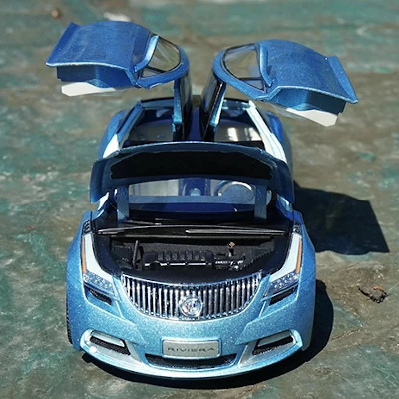 [OEM] 1:18 Buick 2007 Riviera Concept Blue Model Car Die-Cast