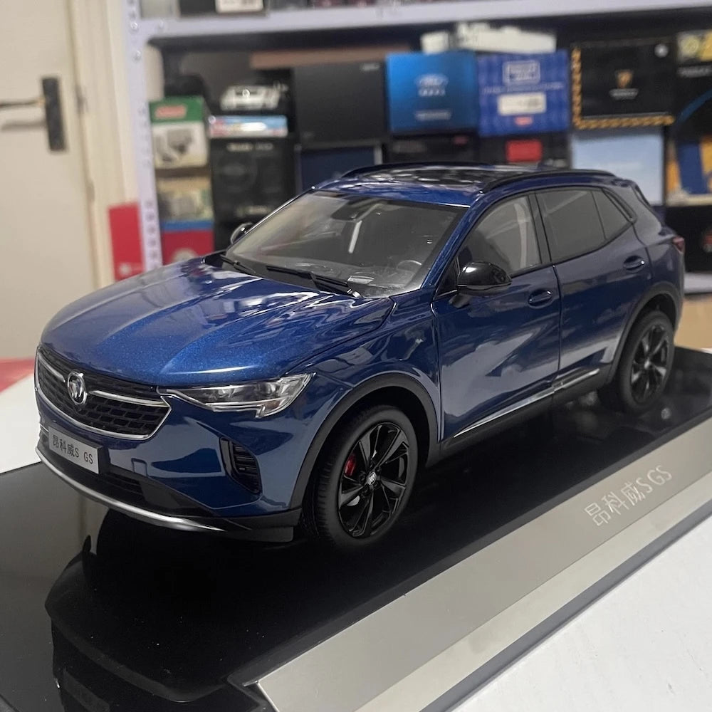 [OEM] 1:18 Buick 2023 Envision S GS 652T Blue Model Car Die-Cast