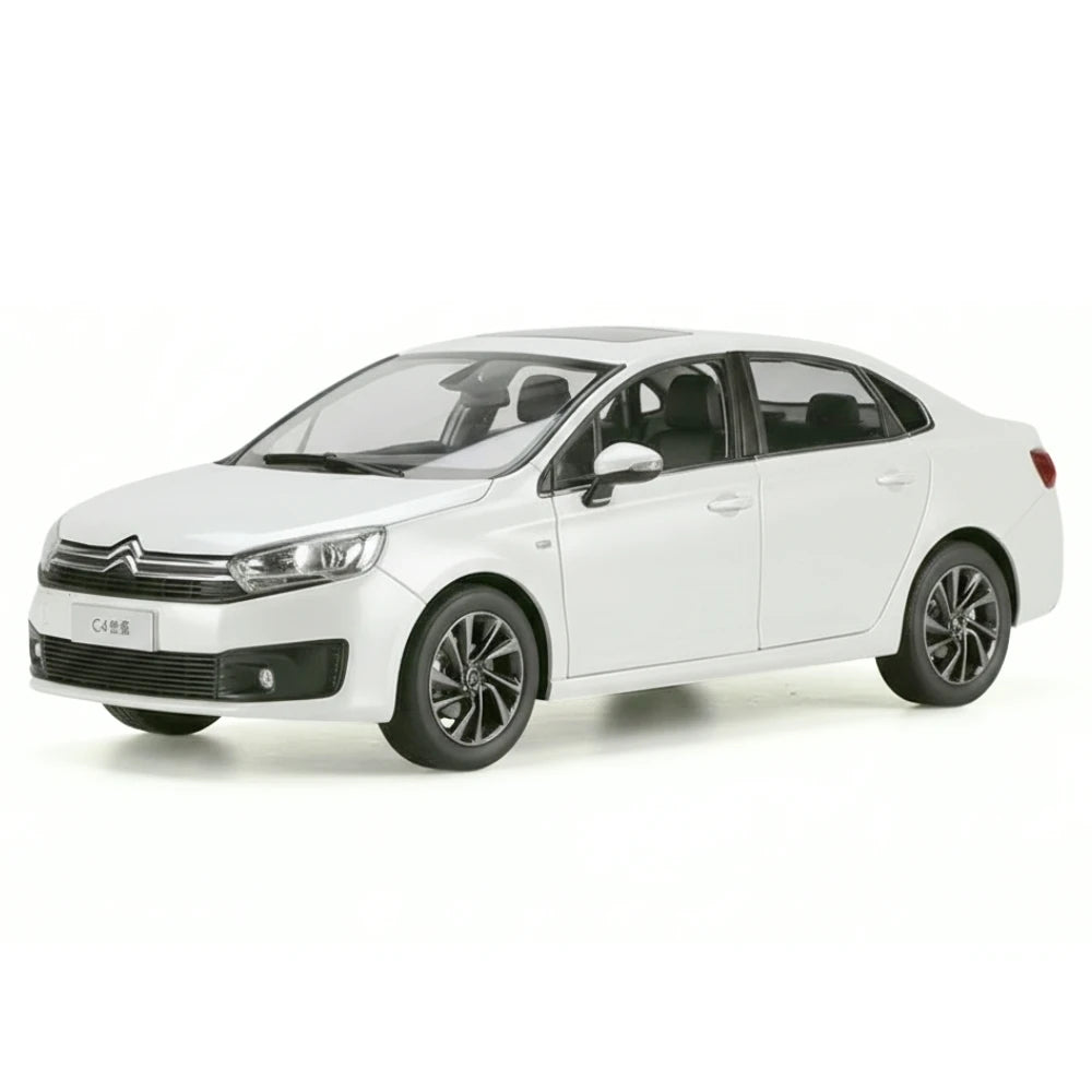 [OEM] 1:18 Citroen 2015 C4 Sega White Model Car Die-Cast