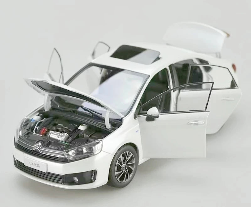 [OEM] 1:18 Citroen 2015 C4 Sega White Model Car Die-Cast