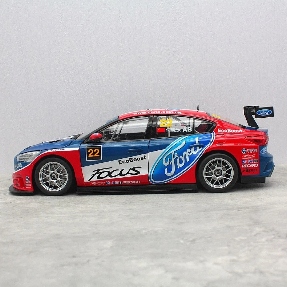[OEM] 1:18 Ford 2018 Focus CTCC #22 Model Car Die-Cast