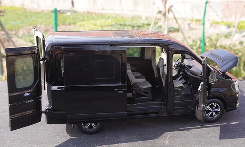 [OEM] 1:18 Ford 2024 Transit T8 Black Model Car Die-Cast
