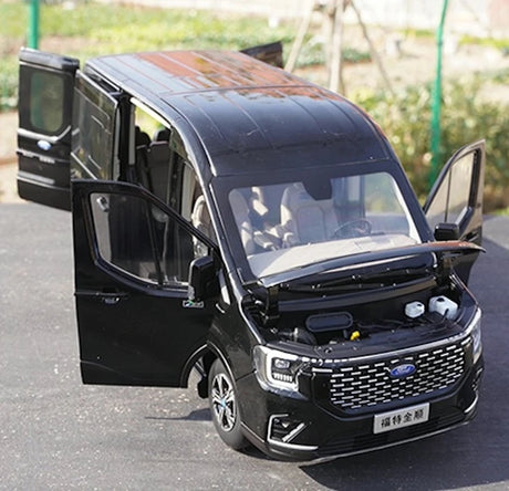 [OEM] 1:18 Ford 2024 Transit T8 Black Model Car Die-Cast