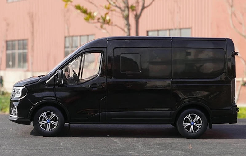[OEM] 1:18 Ford 2024 Transit T8 Black Model Car Die-Cast