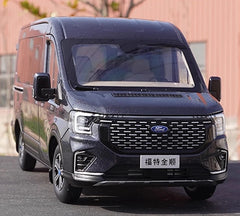 [OEM] 1:18 Ford 2024 Transit T8 grigio modellino di auto Die-Cast