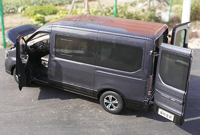 [OEM] 1:18 Ford 2024 Transit T8 grigio modellino di auto Die-Cast