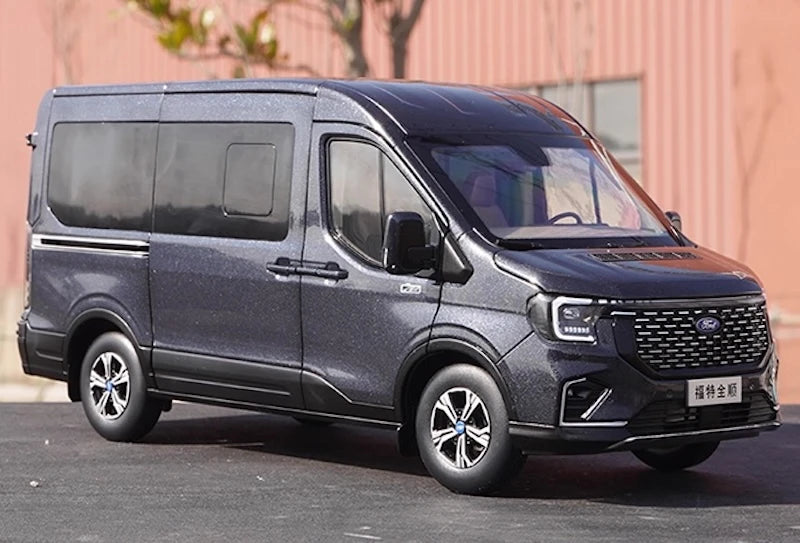 [OEM] 1:18 Ford 2024 Transit T8 grigio modellino di auto Die-Cast