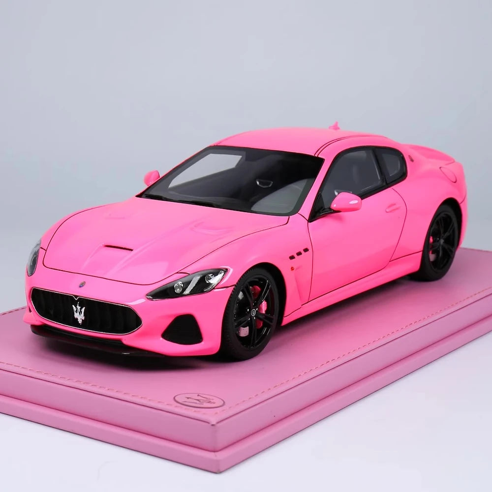 [OEM] 1:18 Maserati 2018 GranTurismo MC Pink Model Car Die-Cast